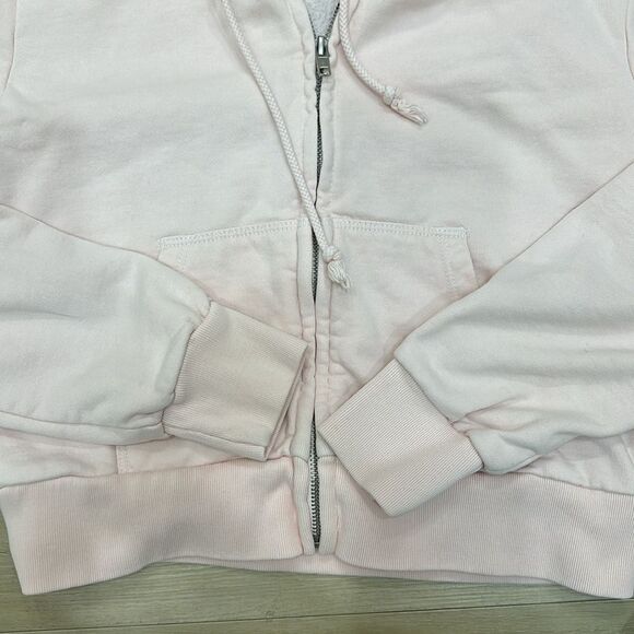 Brandy Melville Pink Cropped Hoodie - Picture 3 of 6